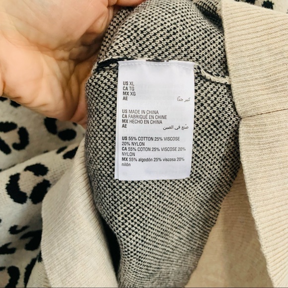 Maison Jules Leopard Print Sweater - Picture 3 of 4